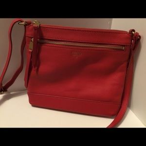 Red Fossil handbag